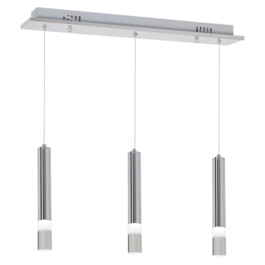 LED pendant lamp chrome ICE 322
