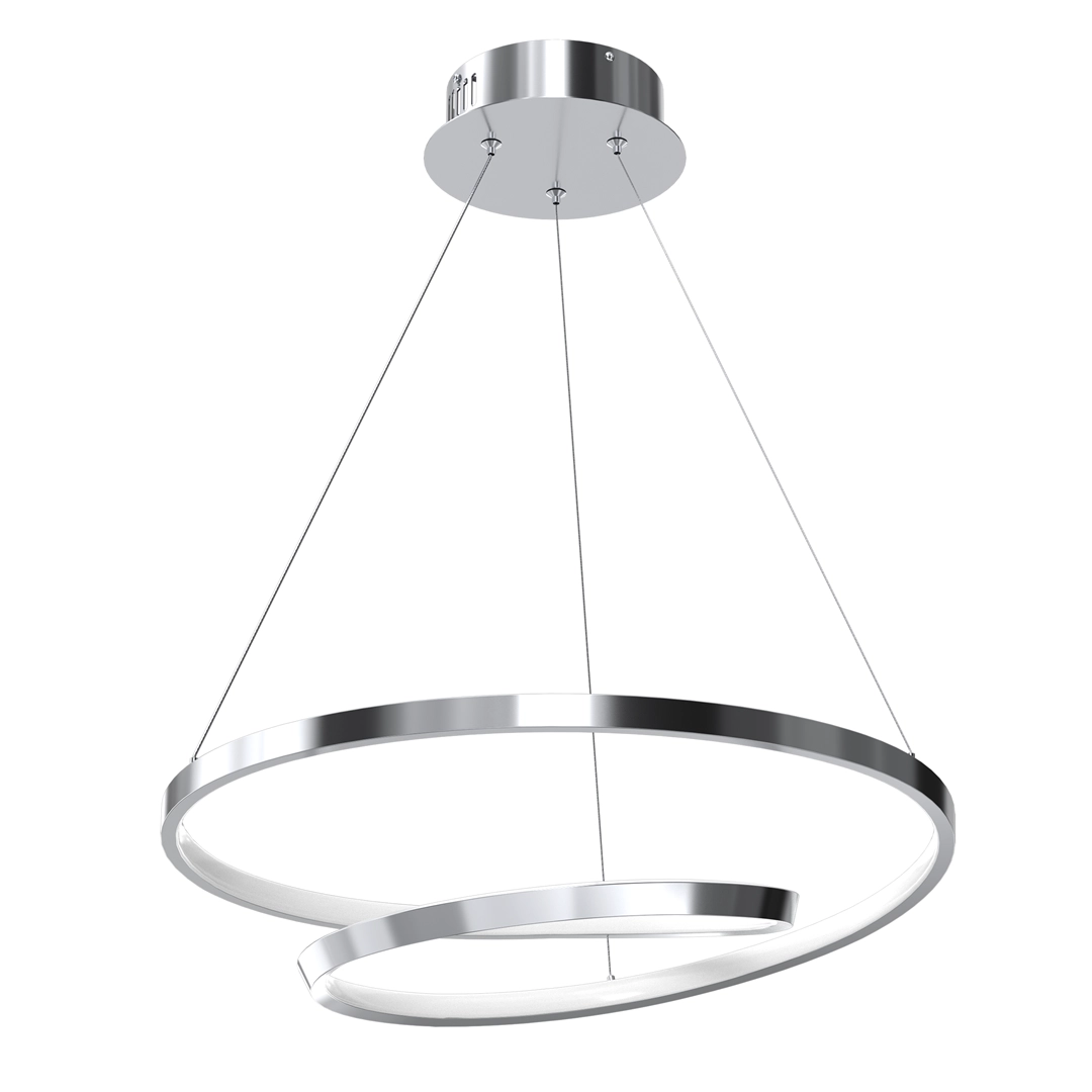 Hanging lamp LUCERO CHROME 48W LED