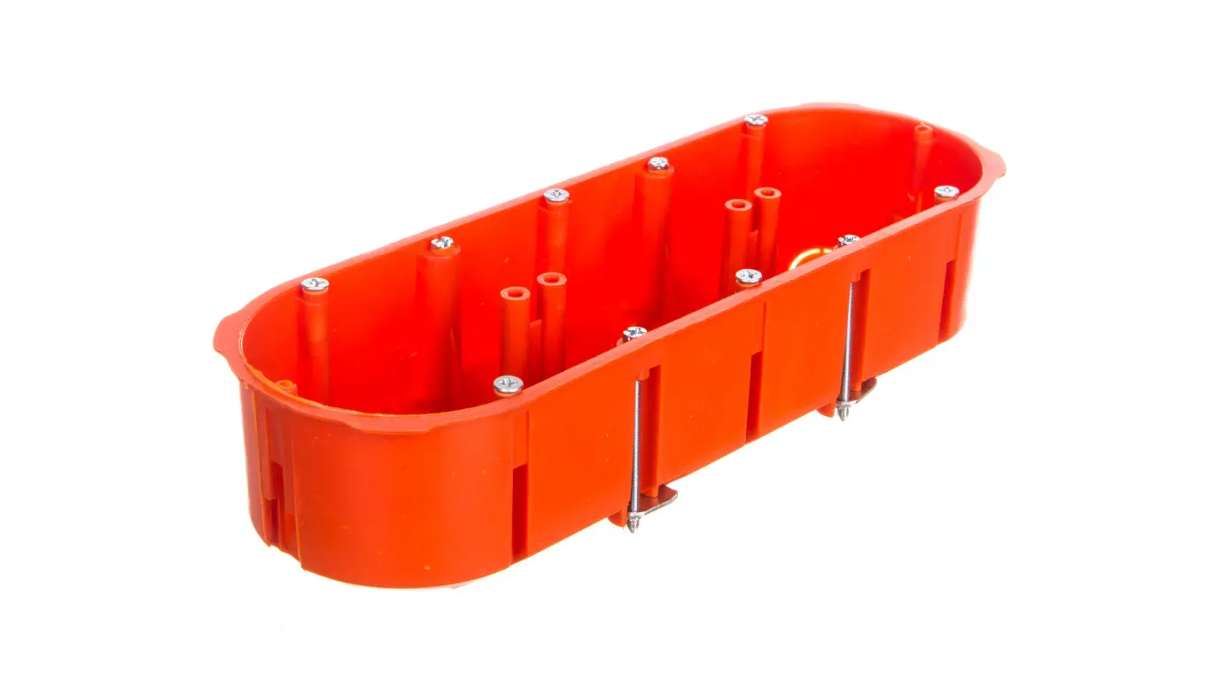 Elektro-Plast Puszka podtynkowa karton-gips PK-3x60 pomarańczowa
