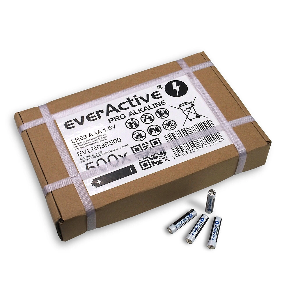 LR03 500-taca (bulk) everActive Pro Alkaline