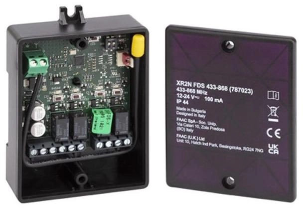 Sterownik/radioodbiornik FAAC XR2N FDS 433-868 2-kanałowy