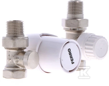 Ferro Komplet termostatyczny prosty 1/2" (ZTM200