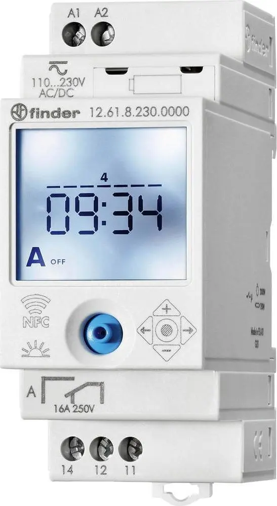 Finder ASTRO/WEEKLY NFC 1P 16A 230V
