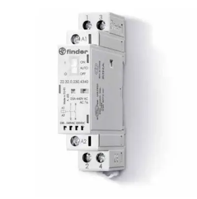 Modular Contactor 2R 25A 24V AC/DC