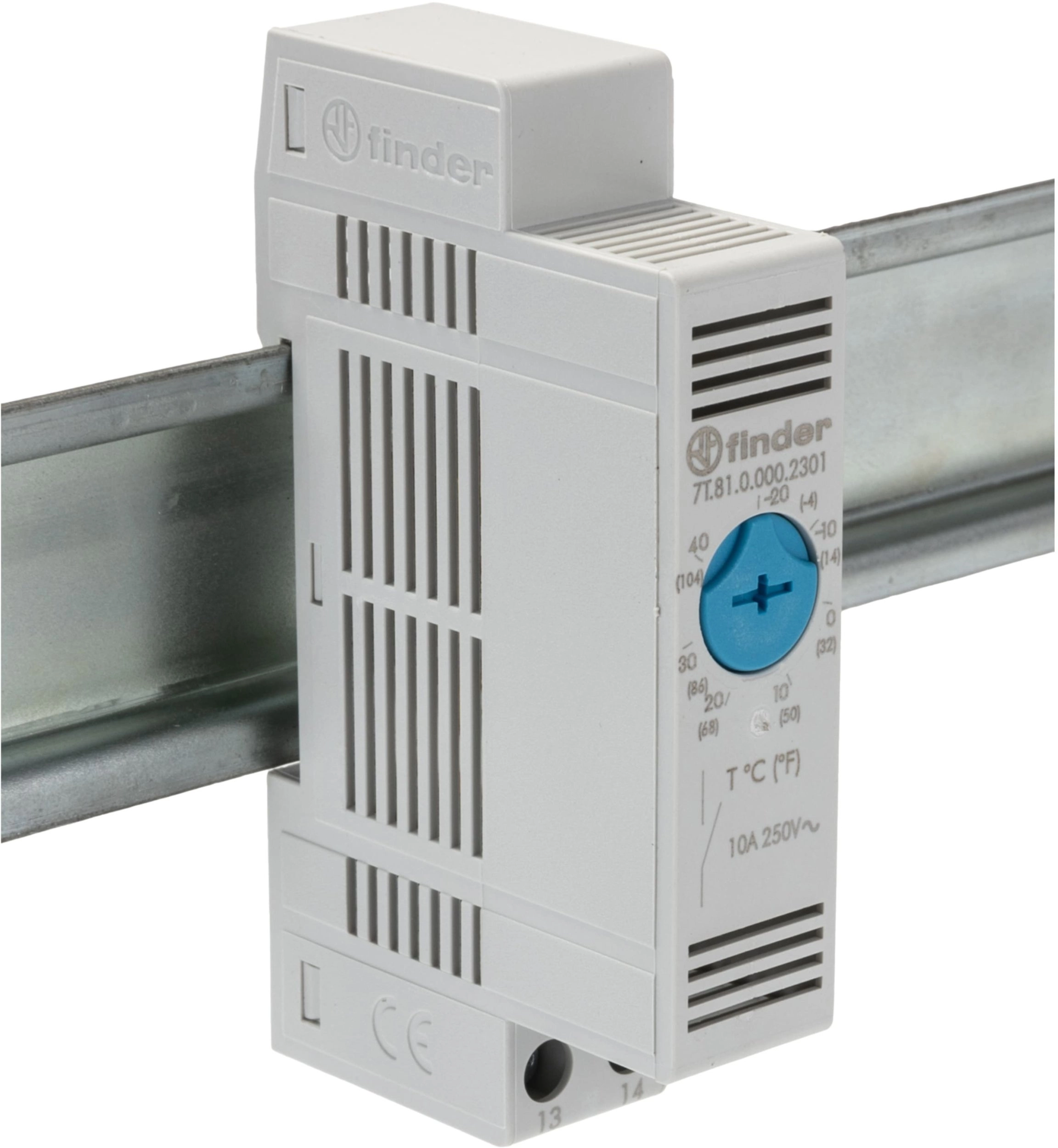 Cabinet thermostat fan control 110-240 V