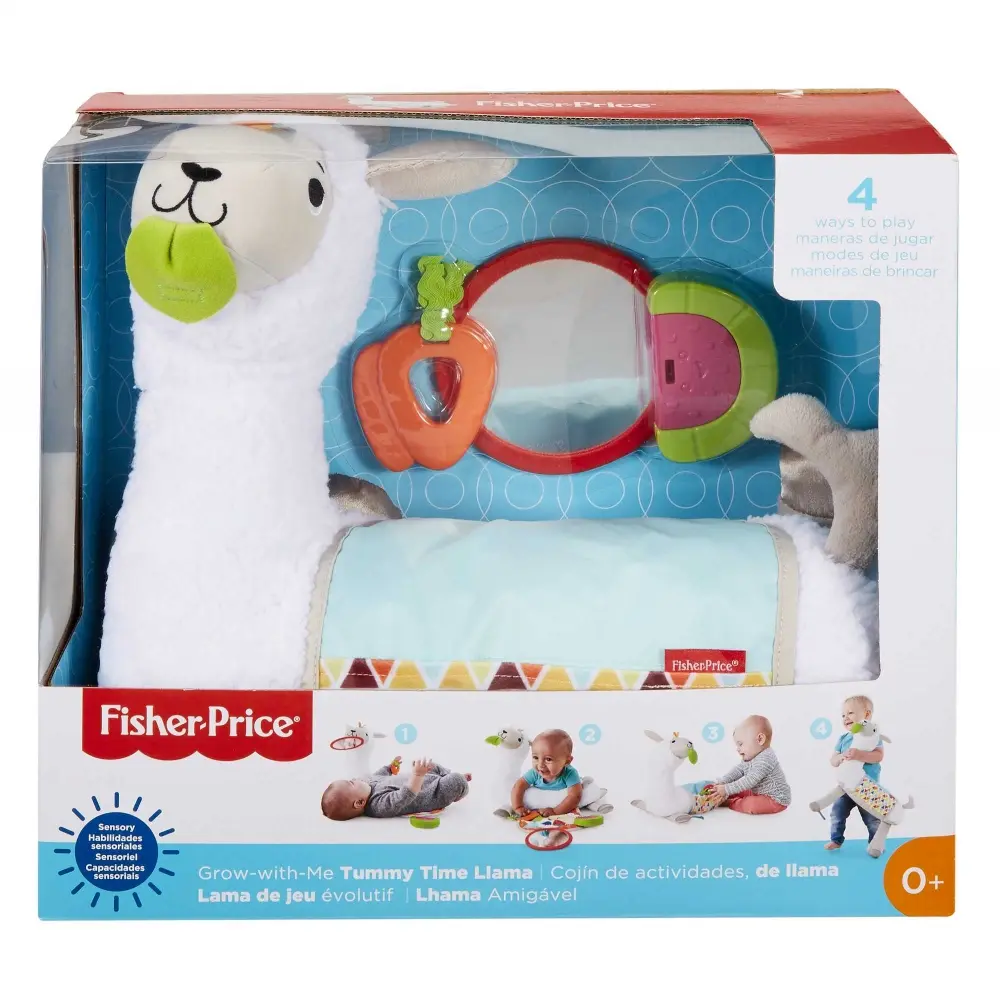Fisher-Price Grow-with-Me Tummy Time Llama 0887961793864