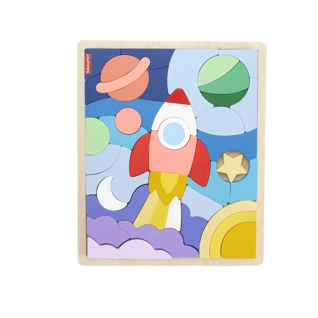 Fisher Price Wood Space Puzzle 972-2480