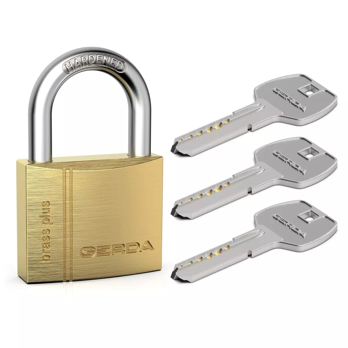 Gerda BRASS PADLOCK KMKN S60 SYMMETRICAL