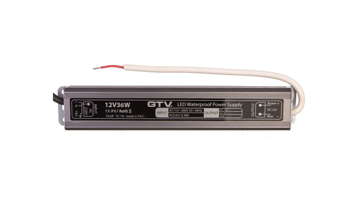 Waterproof led transformer  36W  IP 67