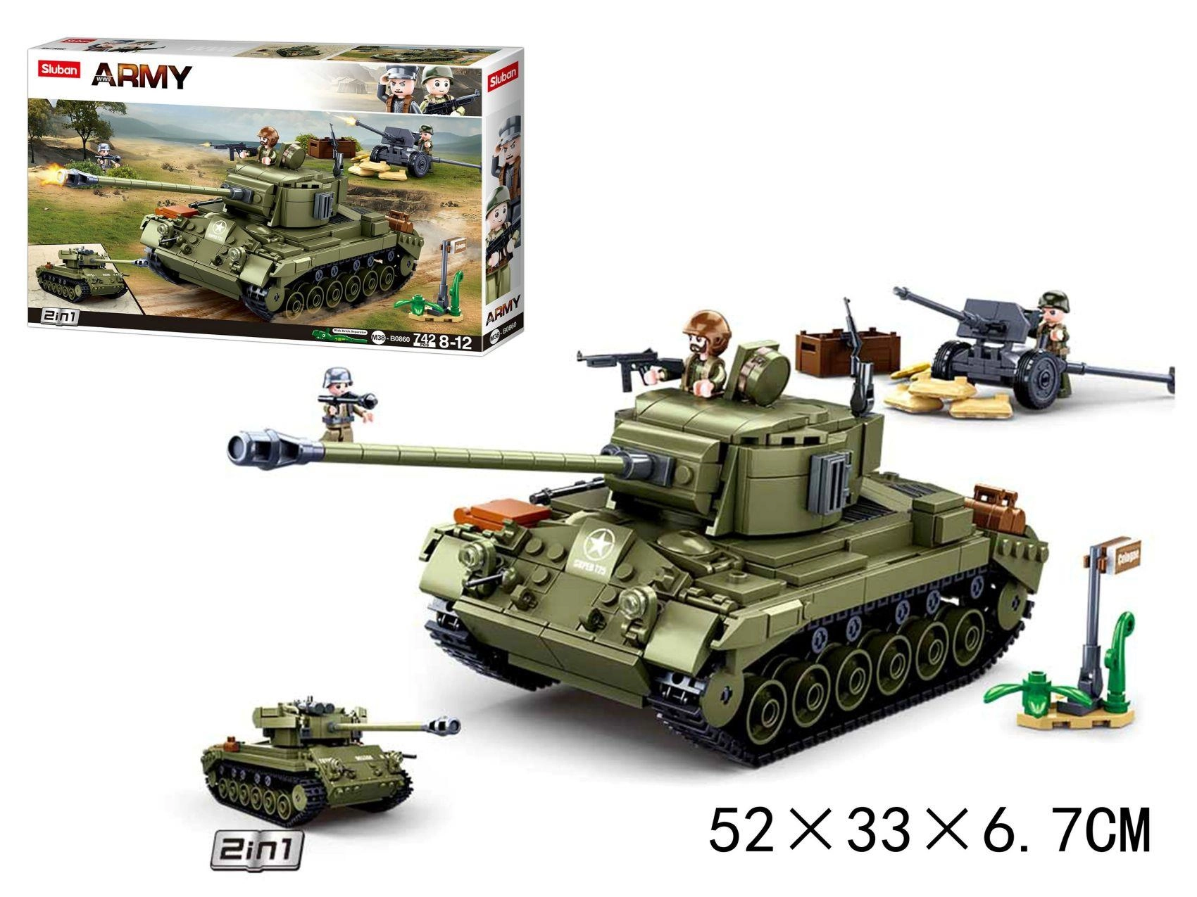 Gazelle Pads Sluban Army Czolg green