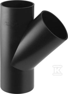 PE TEE BEVELED 45ST.D160/110 369
