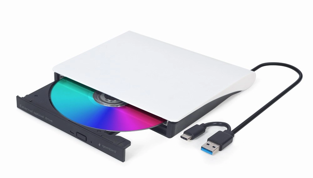 Kietasis diskas Gembird DVD-USB-031-BW External USB