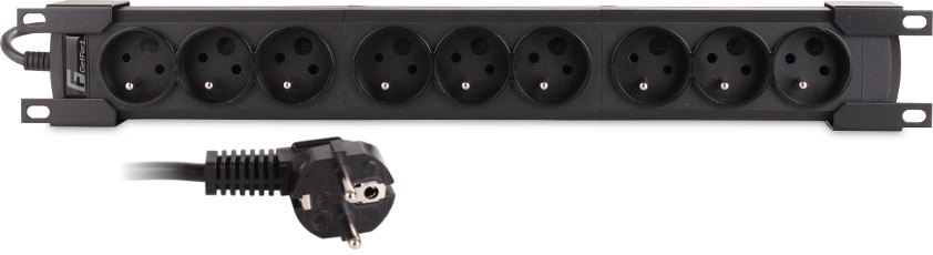 Rack power strip 19 1U  9
