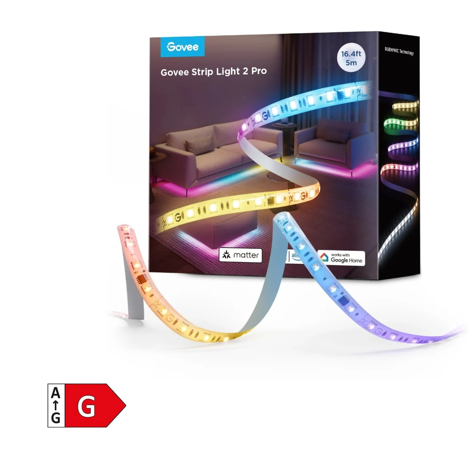 Govee Strip Light 2 Pro RGBICWW