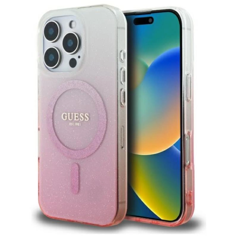 Guess IML Glitter Gradient MagSafe Case