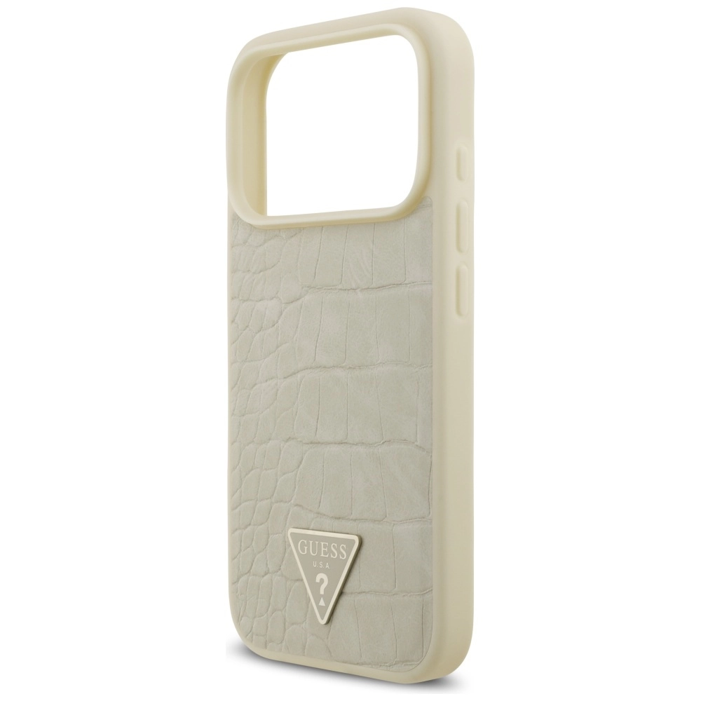 Guess Croco Triangle Logo MagSafe case