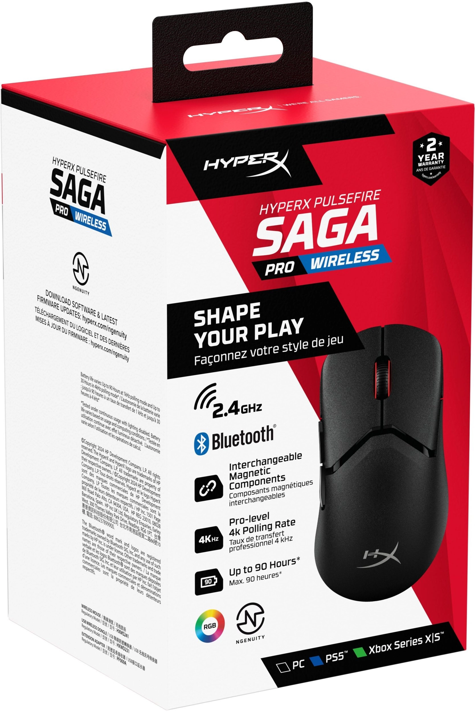 HyperX Pulsefire Saga Pro Wireless Gaming