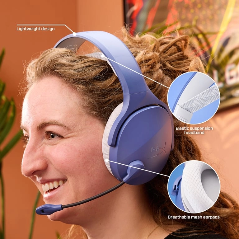 Austiņas HyperX Cloud Jet Wireless Blue/White