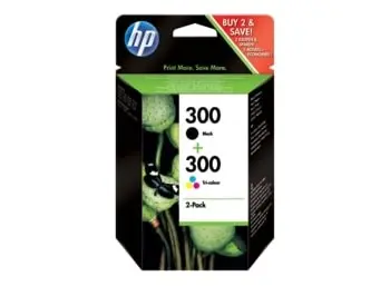 HP 300 2-pack Black/Tri-color Original Ink