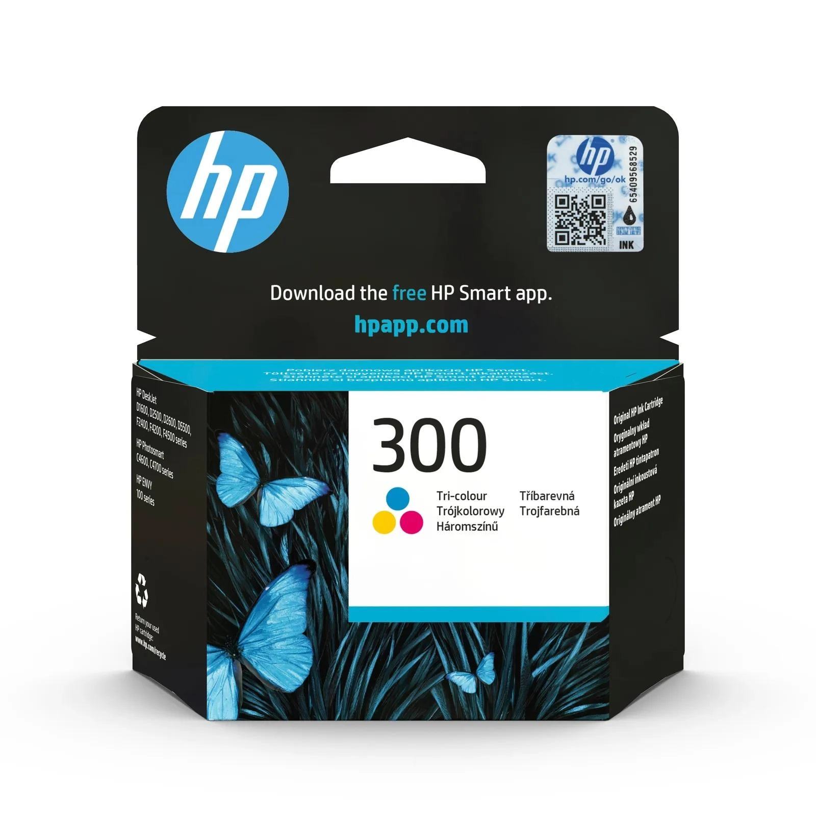HP 300 TRI-COLOR ORIGINAL INK CC643EE