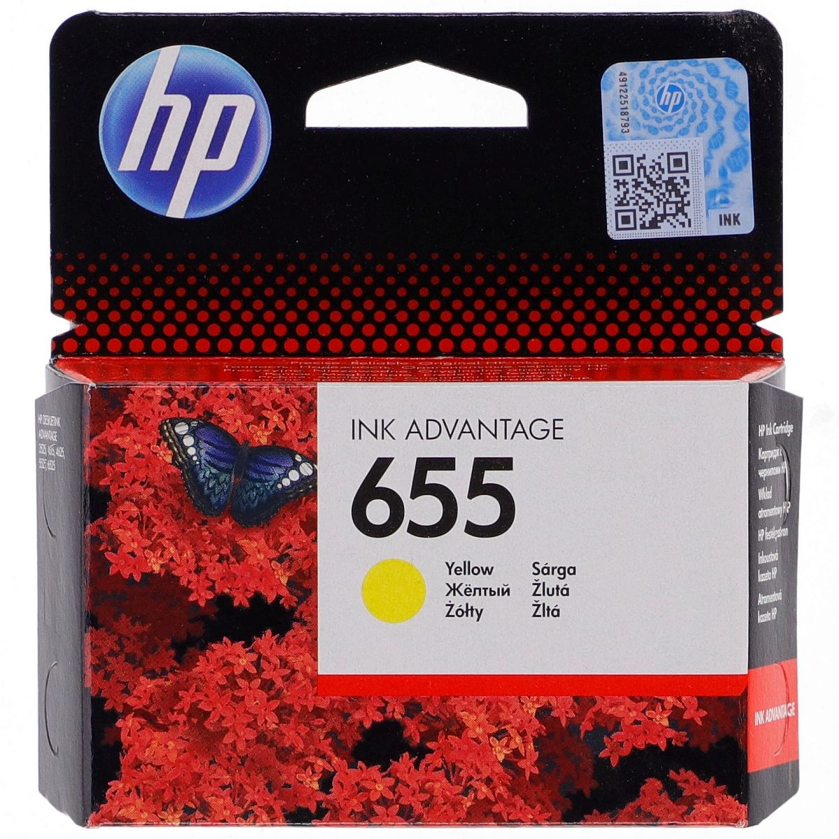 HP 655 Yellow Original Ink Advantage