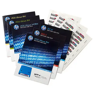 HPE LTO6 Ultrium Barcode Label RW