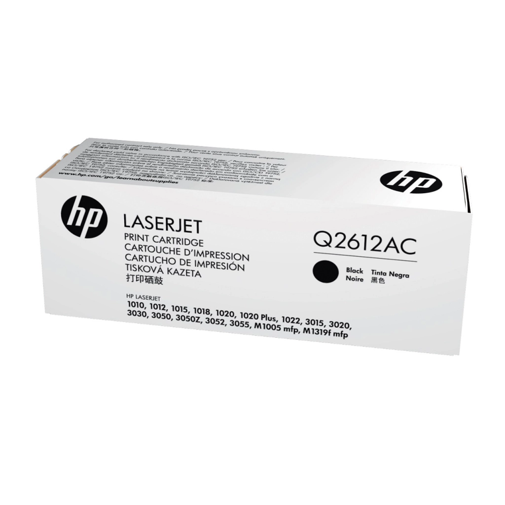 HP Toner Q2612AC Black 0887111062772 TOHPQ2612AC