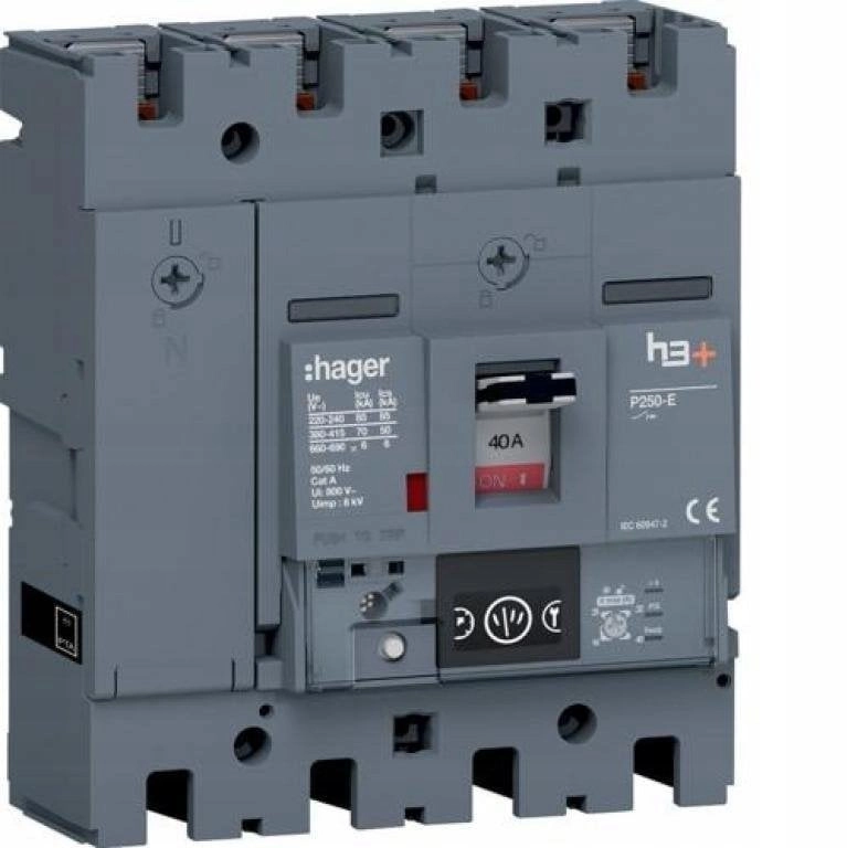 Power switch 3P 40A 70kA h3+