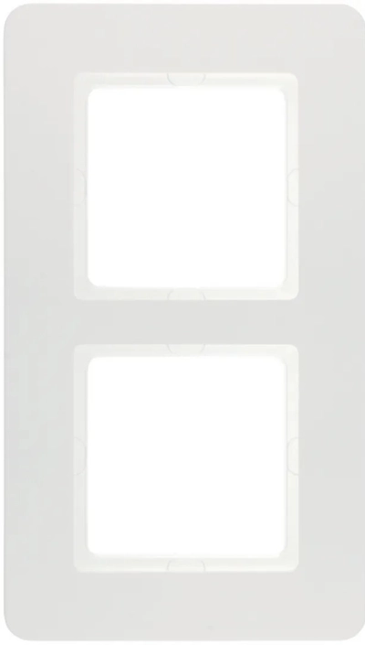 Hager Frame 2-fold white velvet lacquered