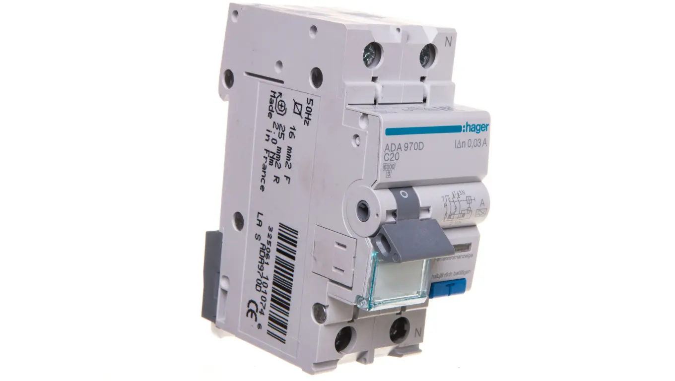 Hager Residual overcurrent circuit breaker 2P
