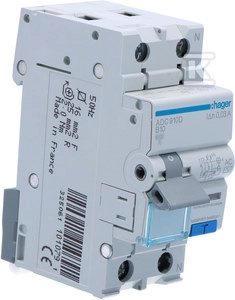 Hager Difference switch 1+N 10A B