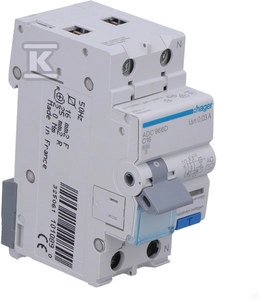 Mod.auto.+diff.protect. 2C16A 30mA