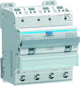 RCBO Differential-rigged switch 4P 6kA C