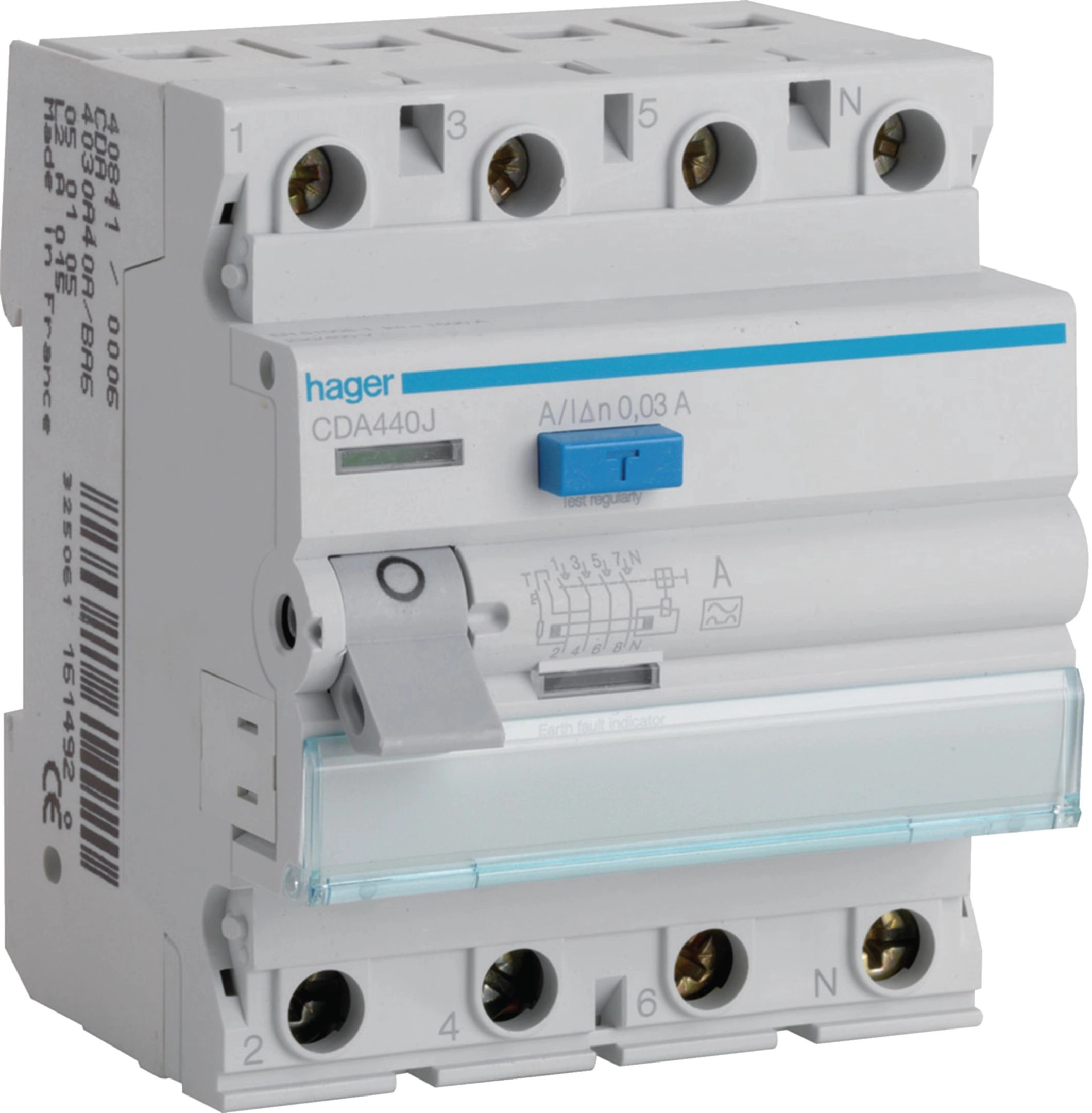 Hager Residual current circuit breaker 4P
