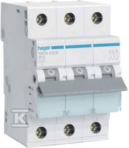 Mod.automatic machine 3B-32A 6kA MBN332E