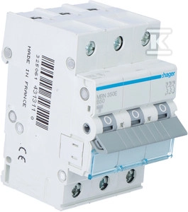 Mod.automatic machine 3B-50A 6kA MBN350E
