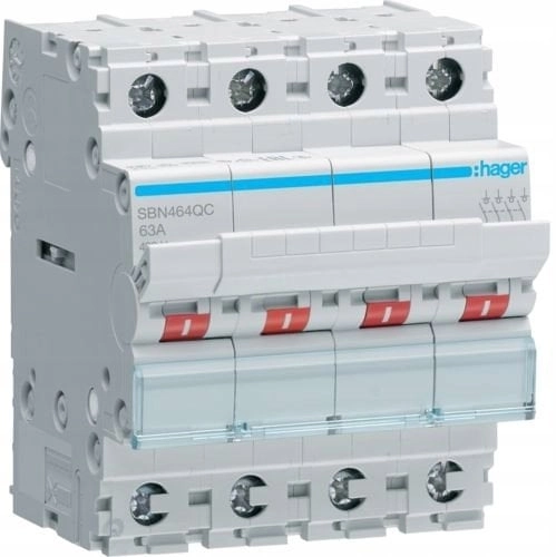 4P 63A 400VAC QuickBar SBN464QC Modular