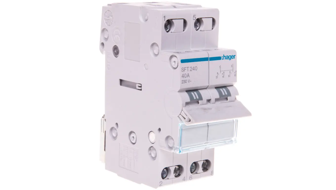 Hager Modular switch I-0-II 40A 2P