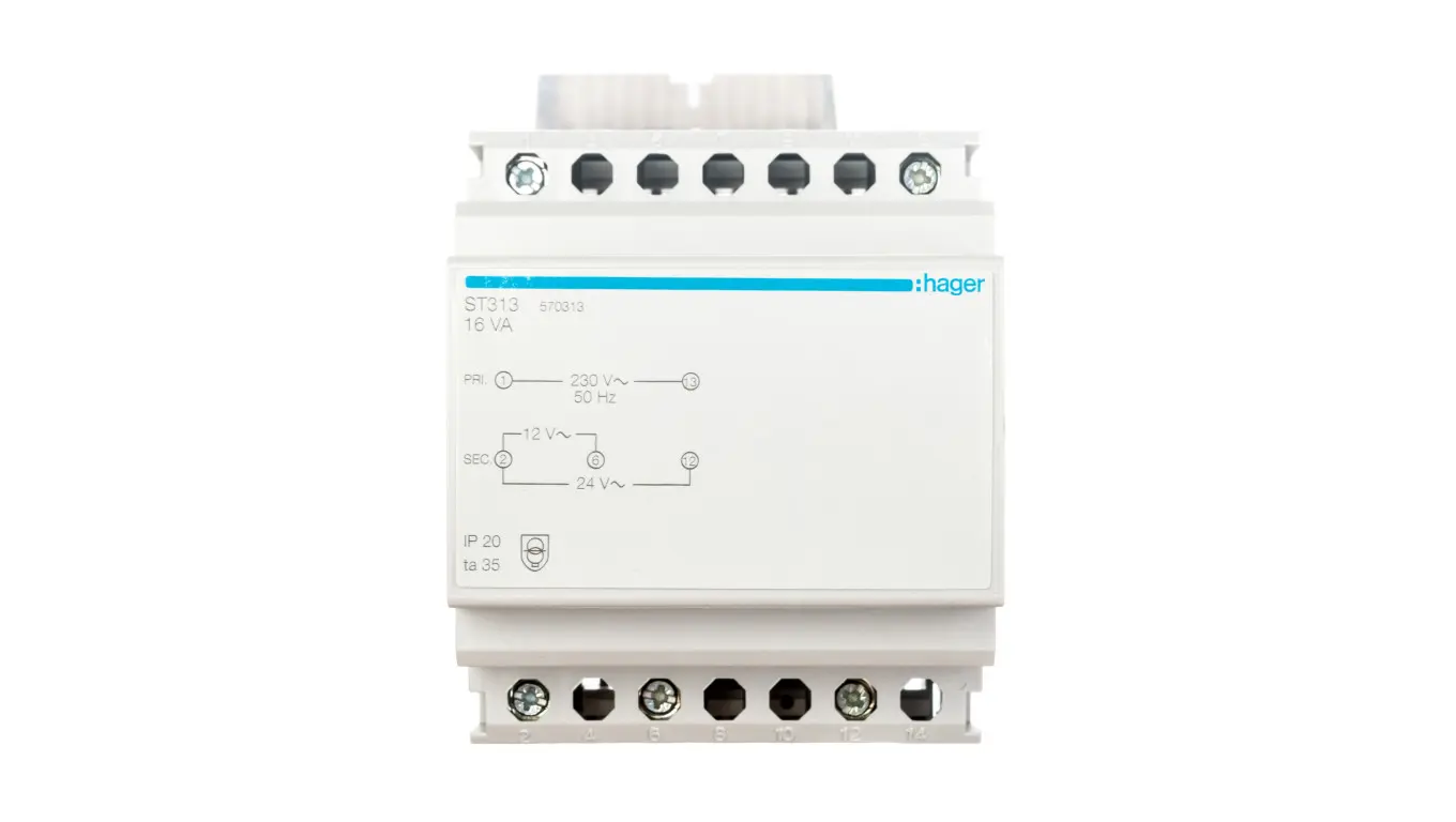 Hager Modular safety transformer 230/12- 24V