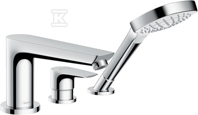 Hansgrohe Yoka 3-hole chrome bath faucet