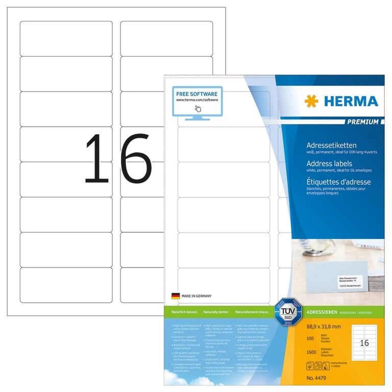 HERMA Address labels Premium A4 88