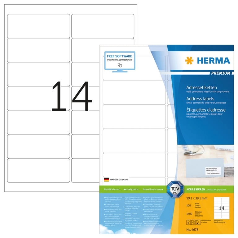 HERMA Address labels Premium A4 99