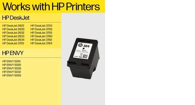 HP ink cartridge dye-based tricolor 304