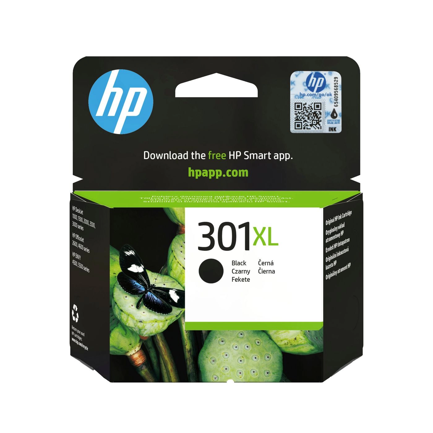Original Ink Cartridge HP 301XL Black