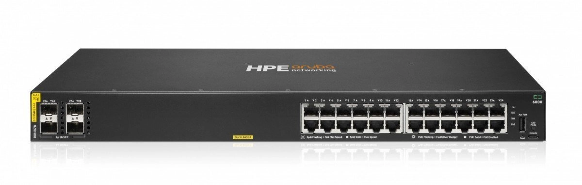 HPE Networking CX6000 Switch 24-Port 1GBase-T