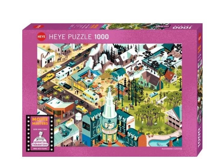 Puzzle 1000 pieces Quantin Tarantino movies