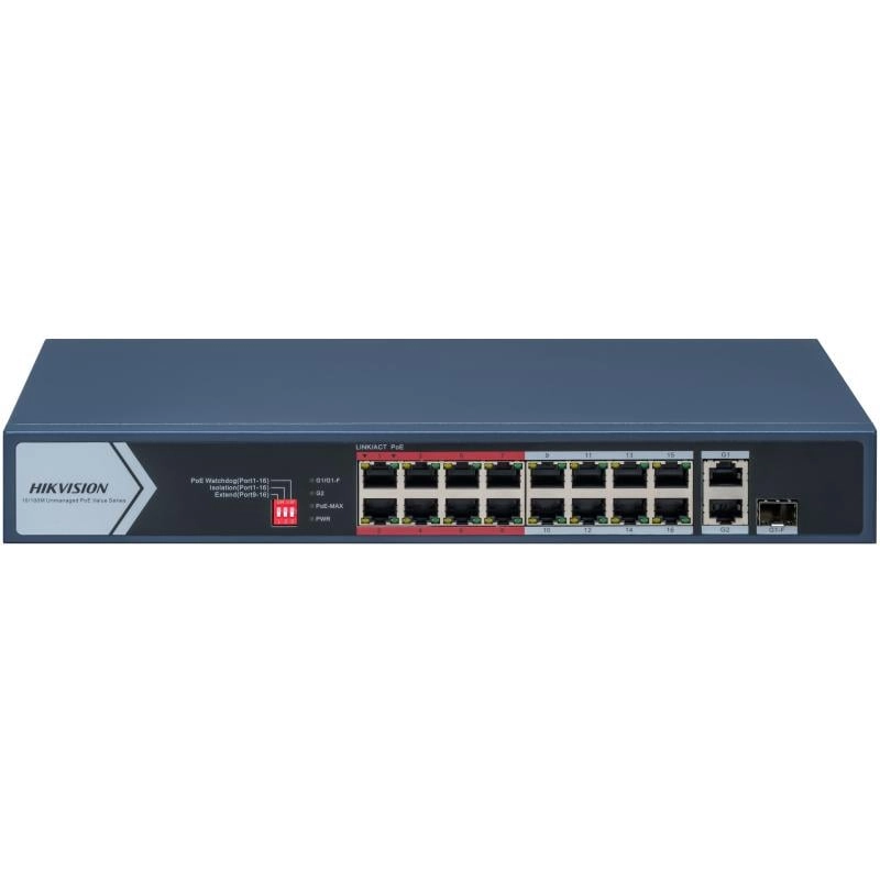 Hikvision DS-3E0318P-E/M(C) network switch Unmanaged L2