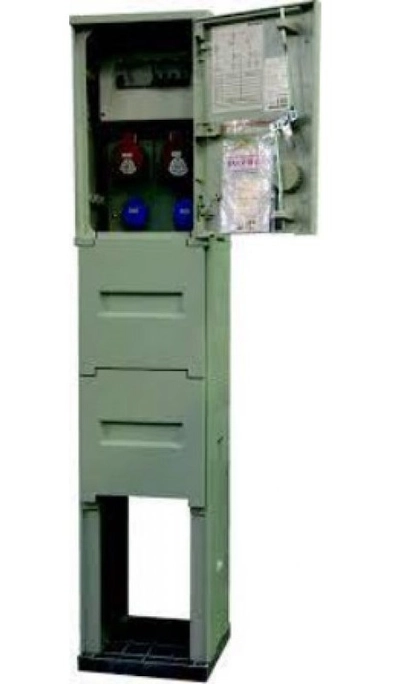 Incobex Construction switchboard on foundation (2x2P+Z
