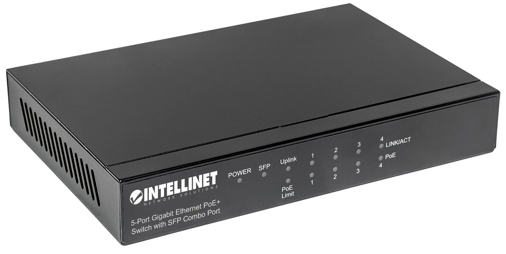 Intellinet 5-Port Gigabit Ethernet PoE+ Switch