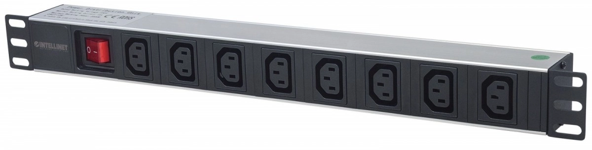 Intellinet 19" 1U Rackmount 8-Output C13